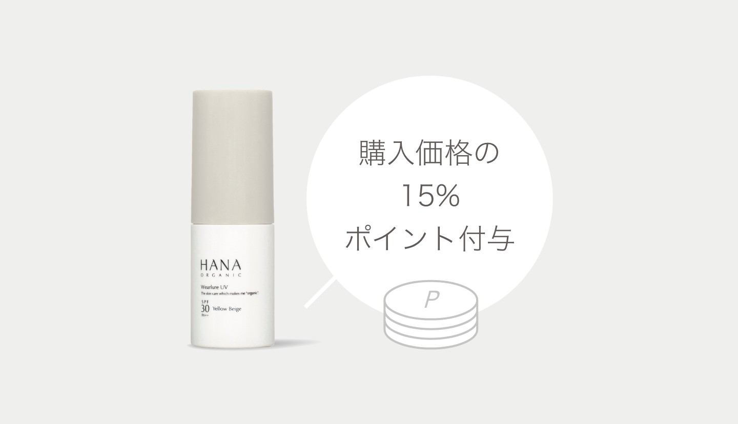 購入の15%分のポイントが付きます